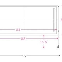 ReCENOガラス扉付きラックの画像