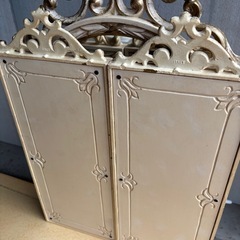 アンティークドレッサー　イタリア製三面鏡の画像