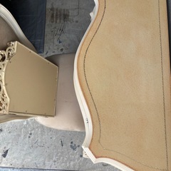 アンティークドレッサー　イタリア製三面鏡の画像