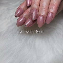 ネイル　ピンクワンカラー　モデル様♡