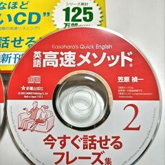 英語 高速メソッド 今すぐ話せるフレーズ集・ほぼ新品・CD2枚付きの画像