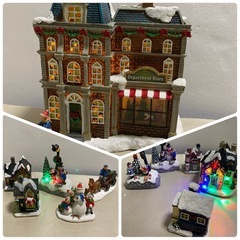 クリスマス ビレッジ 20ピースセットの画像