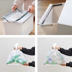 アスベル　人気　ゴミ箱 43L 3段 資源ゴミ 分別ワゴン キャスター付きの画像