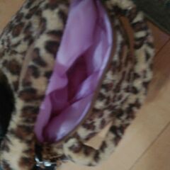 【未使用】キティちゃんヒョウ柄顔　ショルダーバッグの画像