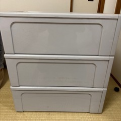 衣装ケース3段　衣類収納　引き出し　取り外し可能の画像