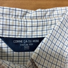 COMME CA DU MODE チェック柄シャツ 80の画像
