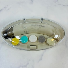 赤ちゃん 電動爪切り ネイルトリマー LEDライト 静音設計 ベビー爪やすりの画像