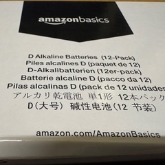 Amazonアルカリ乾電池単1形１２本パックの画像