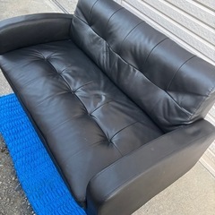 合皮ソファ2人掛けの画像