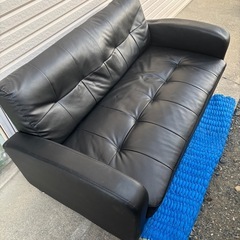 合皮ソファ2人掛けの画像