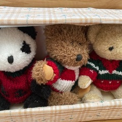 クリスマスオーナメント　7体セット　ぬいぐるみ　の画像