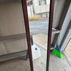 スタンドミラー(ブラウン)の画像