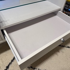 ガラステーブル　ドレッサー　鏡付き　　年内までの画像