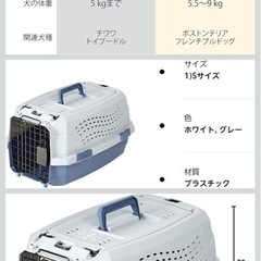 小型犬用クレートの画像
