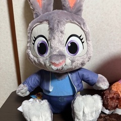 ズートピア2 スーパーラージぬいぐるみ ジュディ＆ニック　のセットの画像