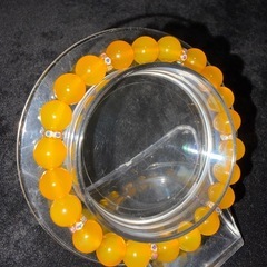 イエローアゲート8mmブレスレット☪️16cmの画像