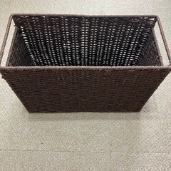 [12/17廃棄](25)手編み風ペーパーバスケット①　縦型ハーフ 8個セットの画像