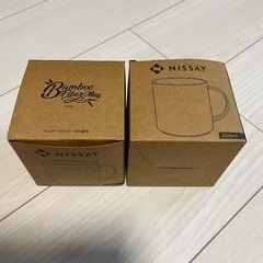 竹のコップ（新品）2個の画像