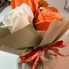 石鹸 バラ ブーケの画像