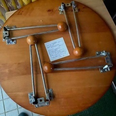 天然木折り畳みテーブルの画像