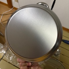 極厚・深型 ステンレス製 両手鍋（アップル型／大容量）24cm 新品・未使用の画像