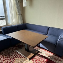 美品　ニトリ　ソファー　コーナーソファー　カウチソファー　4点セットの画像