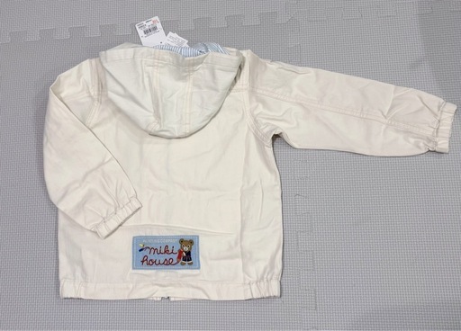 【新品】ミキハウス　コットンワッペンパーカー