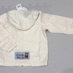 【新品】ミキハウス　コットンワッペンパーカーの画像
