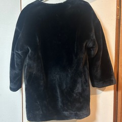 フェイクファーコート　ブラックの画像