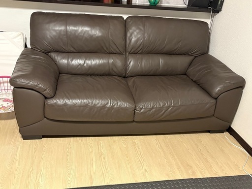 【値下げしました】合成皮ソファー