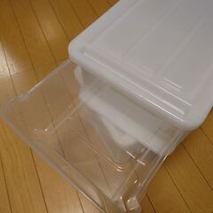 収納ボックス　シューズボックス　2個の画像