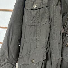 モッズコート　フード付き　オリーブの画像