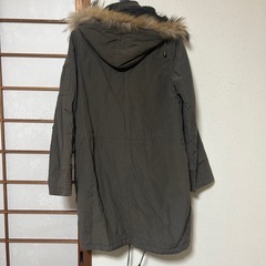 モッズコート　フード付き　オリーブの画像