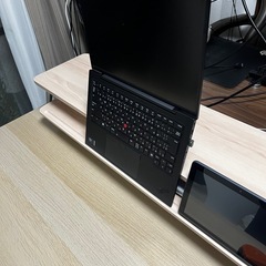 デスクシェルフ(ホワイトオーク×シルバー)の画像