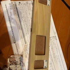 無印良品 壁に付けられる家具 3連ハンガー オーク材 幅44×奥行2.5×高さ10cm 44505083の画像