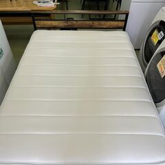 【リサイクルショップ ピカソ 小松原】🛏️✨極厚22cm‼ふかふか快眠✨ニトリ NスリープC1-02VB＋おしゃれスチールベッドフレーム【ダブルサイズ】★5986★の画像