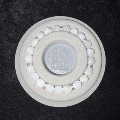 レインボームーンストーン8mmブレスレット☪️16cmの画像