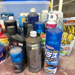 車用品まとめて　ケミカル類・オイル等　ほぼ使いさし　現状渡しの画像