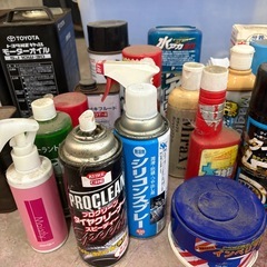 車用品まとめて　ケミカル類・オイル等　ほぼ使いさし　現状渡しの画像