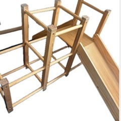 RIZKIZ　リズキズ　リズキッズ　　木製　室内遊具　ジャングルジム　すべり台　階段の画像