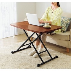 リフトテーブル(ブラウン)の画像