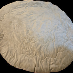 フラン こたつ布団 楕円形 ベージュ 185×225cmの画像