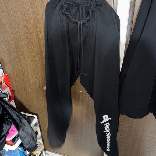 古着 ヴィンテージ 希少 プレイステーション スウェット 上下 裏起毛 セットアップ 5L 4XL 黒 冬服 冬着 大きいサイズ ユニセックス プレステ PlayStation PS PS2 PSP PS3 PS4 PS5