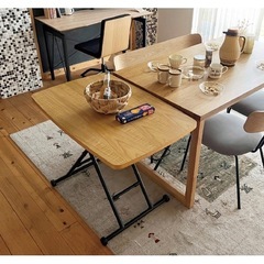 リフトテーブル(ブラウン)の画像