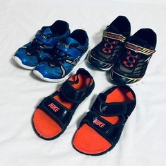 22cm 22.5cm スニーカー サンダル 7足セット 男児 キッズシューズの画像