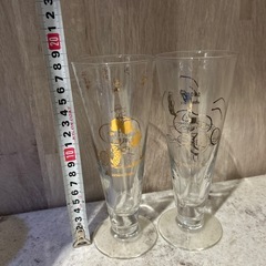 スヌーピーのグラス2つの画像