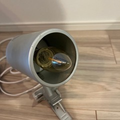 アルミクリップライト+IKEA電球の画像