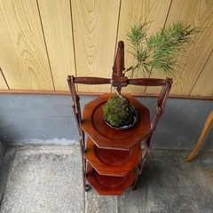 アンティーク調 飾り棚 ラック 木製 昭和レトロの画像