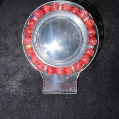 ブラッド爆裂水晶（クラッククォーツ）8mmブレスレット☪️16cmの画像