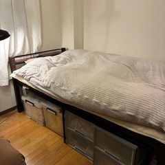 ⭐️シングルベッド⭐️高さ調整可能‼️ベッド下収納❗️の画像